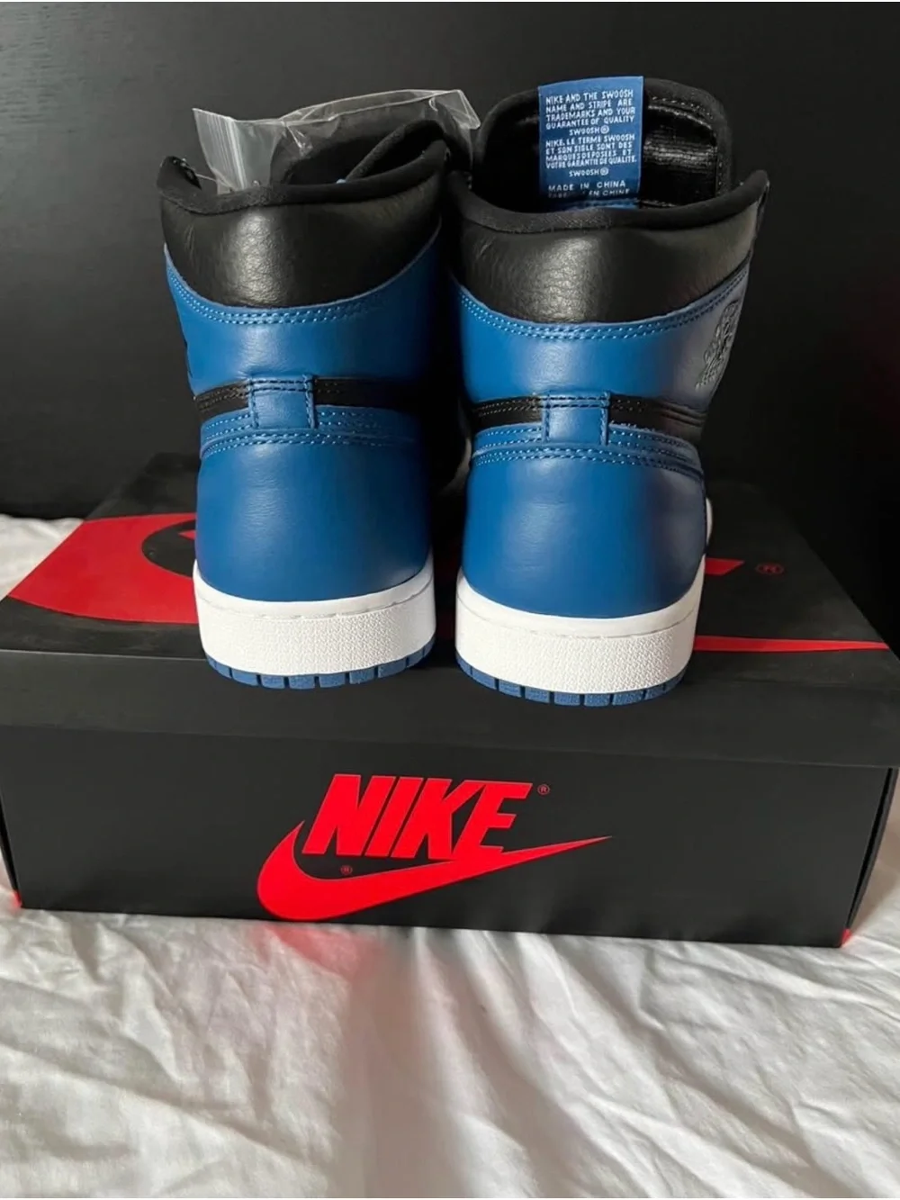 Jordan Retro High-Top in Black and Royal Blue